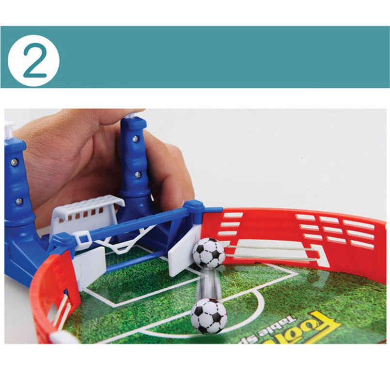 Mini Football Board Match Game Kit Tabletop Soccer Toys For Kids Indoor Fun (Portable)