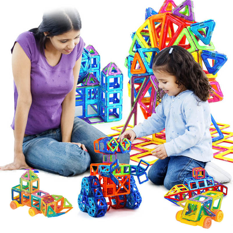 Magnetic Building Blocks DIY (Do it yourself) Magnet Toys For Kids Designer Construction Set Gifts For Children